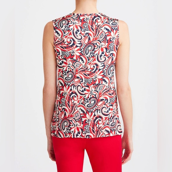 Etcetera Bandana Sleeveless Blouse Size 4 - Picture 3 of 10